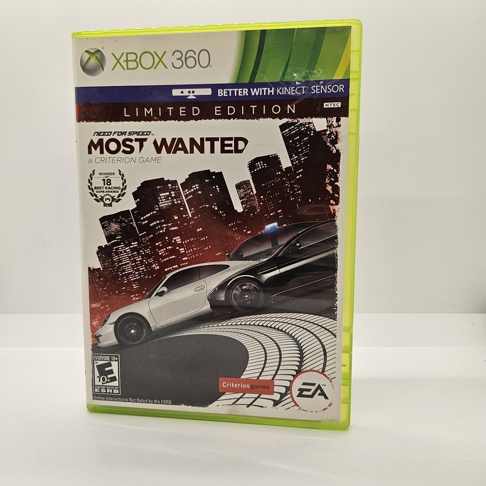 Need‎ for Speed Most Wanted Limited Edition Xbox 360 Complete EA